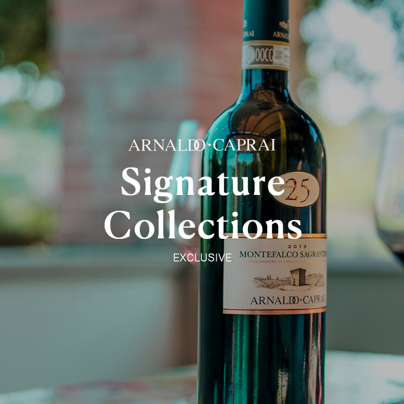 L'esperienza più esclusiva la Signature Collection, Degustazione totale dei Sagrantini e le migliori annate della Cantina Arnaldo Caprai